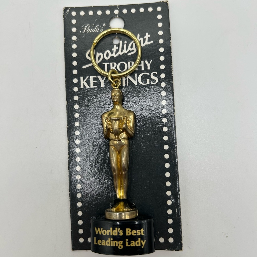 Fun Keychain Trophy Award Statuette